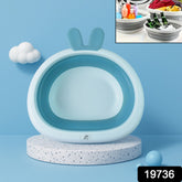 Foldable Multipurpose Collapsible Basin with Bunny Ear Handle